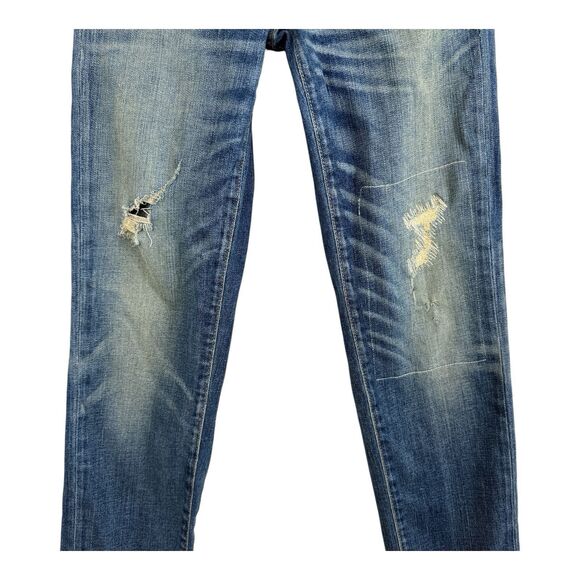 Simon Miller Womens Distressed Denim Jeans Size 24 Toyah Slim Boyfriend USA - Picture 2 of 10